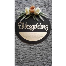 Evsay Hoşgeldiniz Kapı Süsü 30 cm