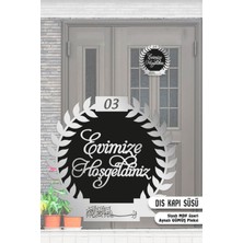 Evsay Dış Kapı Süsü Kapı Aksesuarı Gümüş 30 cm