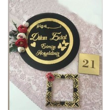 Evsay Kapı Süsü Zil Çerçevesi ve Numara Set