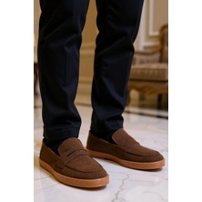 Benerly Erkek Bağcıksız Düz Taban Süet Loafer Ayakkabı Fonksiyonel Dayanıklı Kaliteli Konforlu Şık