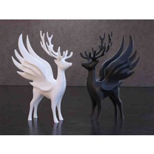 Özvia Dekoratif Süs Geyik Biblo 2 Adet