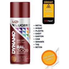 Mzf Kluger Sprey Boya Ral 3009 Parlak Oksit Kırmızı