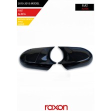 Raxon Fıat Albea 2010-2013 Batman & Yarasa Ayna Kapağı – Parlak Piano Black Sport