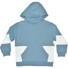 Organickid Gamer Çocuk Mavi Kapüşonlu Sweatshirt