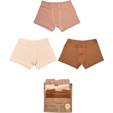 Organickid Cinnamon Erkek Çocuk Iç Çamaşır Set 3'lü