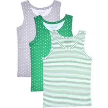 Organickid Green Star Erkek Çocuk Atlet Seti 3'lü