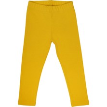 Organickid Basic Kız Çocuk Ayçiçek Sarı Tayt