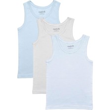 Organickid Cotton Büyük Erkek Çocuk Atlet Seti 3'lü