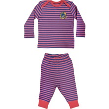 Organickid Mix Kız Bebek Gül Kurusu Pijama Takımı