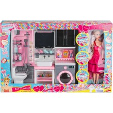 Osense OYD-02393 Bebek ile Banyo Seti Oyun Zamanı -Oydaş Oyuncak