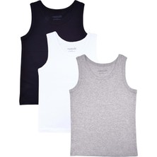 Organickid Basic Cotton Erkek Çocuk Renkli Atlet Seti 3'lü