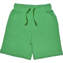 Organickid Basic Erkek Çocuk Flamlı Yeşil Şort