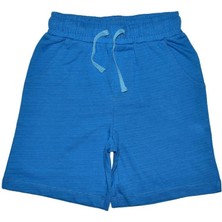 Organickid Basic Çocuk Flamlı Mavi Şort