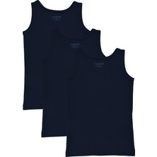 Organickid Basic Erkek Çocuk Siyah Atlet Seti 3'lü