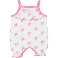 Organickid Ballerina Kız Bebek Askılı Kapri Tulum