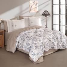 Hobby Home Collection Anabel Gri - Poplin Çift Kişilik Uyku Seti