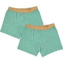 Organickid Charmed Erkek Yeşil Boxer 2'li Set