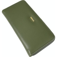 Ollbag 1007 Suni Deri Kadın Cüzdan / Çanta Haki