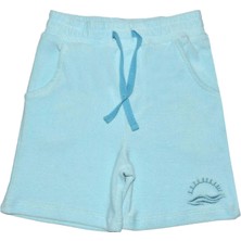 Organickid Terry Çocuk Mavi Havlu Şort