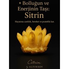 Altınsoy Tesbih %100 Doğal Saf Mineral Sitrin Taşı