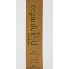 Organickid Home Collection Beyaz Tek Kişilik Lastikli Çarşaf 60X120