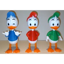 Hasfar Tech Renkli Çizgi Stil Ördek Figürleri | 3’lü Set 11CM