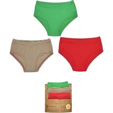 Organickid Cookie Cotton Kız Çocuk Iç Çamaşır Set 3'lü