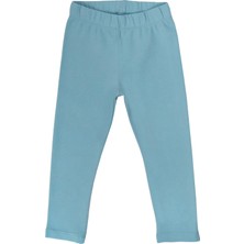 Organickid Basic Kız Çocuk Turkuaz Tayt