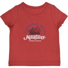 Organickid Adventure Kız Bebek Narçiçeği Kısa Kollu T-Shirt