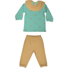 Organickid Charmed Kız Bebek Yeşil Pijama Takımı
