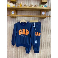 Ays Bebe %100 Pamuk Likralı 3 Iplik Şardonsuz Süzene Nakışlı Unisex Çocuk Takımı