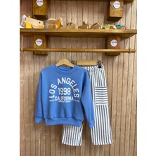 Ays Bebe Los Angeles Baskılı Erkek Çocuk Takımı – %100 Pamuk Likralı 3 Iplik Şardonsuz Kumaş