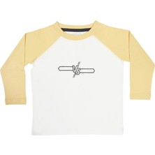 Organickid Gamer Çocuk Reglan Uzun Kollu Sarı T-Shirt