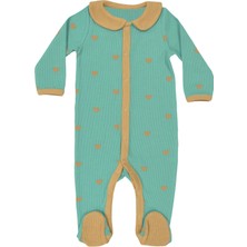 Organickid Charmed Kız Bebek Yeşil Ayaklı Tulum