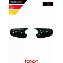 Raxon Fıat Albea 2002-2009 Batman & Yarasa Ayna Kapağı – Parlak Piano Black Sport