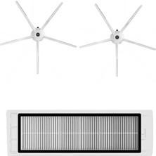 RobotFix Roborock S5 Max Beyaz Robot Süpürge Uyumlu 3'lü Yedek Parça Seti