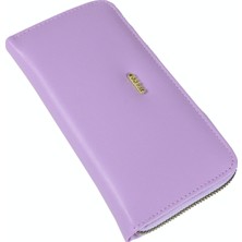 Ollbag 1007 Suni Deri Kadın Cüzdan / Çanta Lila