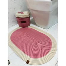 Flz Life Jüt,hasır,2 Li,banyo  Takımı,bohem Tarzı Banyo Takımı, PASPAS/SEPET/25X25