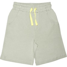 Organickid Snack Çocuk Gri Bermuda Şort