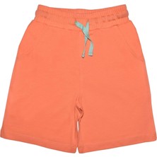 Organickid Snack Çocuk Turuncu Bermuda Şort
