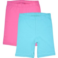 Organickid Summer Kız Çocuk Kısa Şort Tayt 2'li