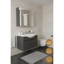 Teta Home Kahire 80 cm Mdf Banyo Dolabı Seti