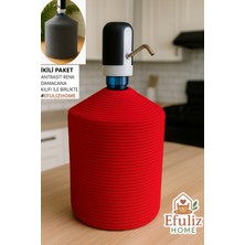 Flz Life Jüt Hasır Görünümlü Damacana Kılıfı, Şık ve Doğal Su Sebili Örtüsü