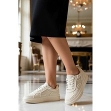 Benerly Kadın Bağcıklı Düz Yaka Düşük Taban Spor Ayakkabı Poliüretan Fonksiyonel Dayanıklı Şık