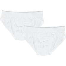 Organickid Basic Erkek Beyaz Slip Seti 2'li