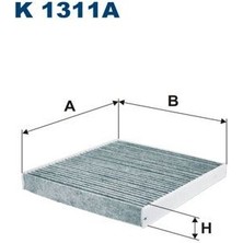 Filtron Fıltron K1311A Polen Filtresi Golf Vıı-A3-Leon-Octavıa 1.2 Tsi-1.4 Tsi-1.6 Tdi-2.0 Tdi 12 > 235X252X30 5Q0818653-5Q0819653