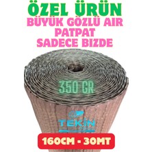Tekin Ambalaj Balonlu Naylon 1.kalite Kalın Havalı Naylon 160CM x 30MT 350GR Air Büyük Pat Pat Pıt Pıt