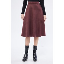 Trendparis Midi Boy Süet Kiloş Etek