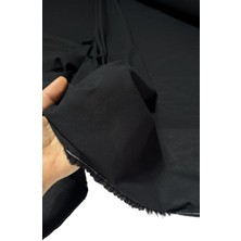 Bursa Kumaştan En 150CM Siyah % 100 Organik Ipek Viskon Vual Astarlık Kumaş