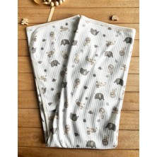 Seçkin Filli Aslanlı Organik Penye Battaniye